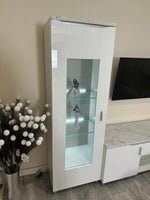 RMI035 Romi 1 left hand door glass cabinet