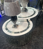 FR-BN-05c Bianco Round Coffee Table Set