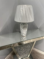 AC-043-L Ceramic White Marble Lamp