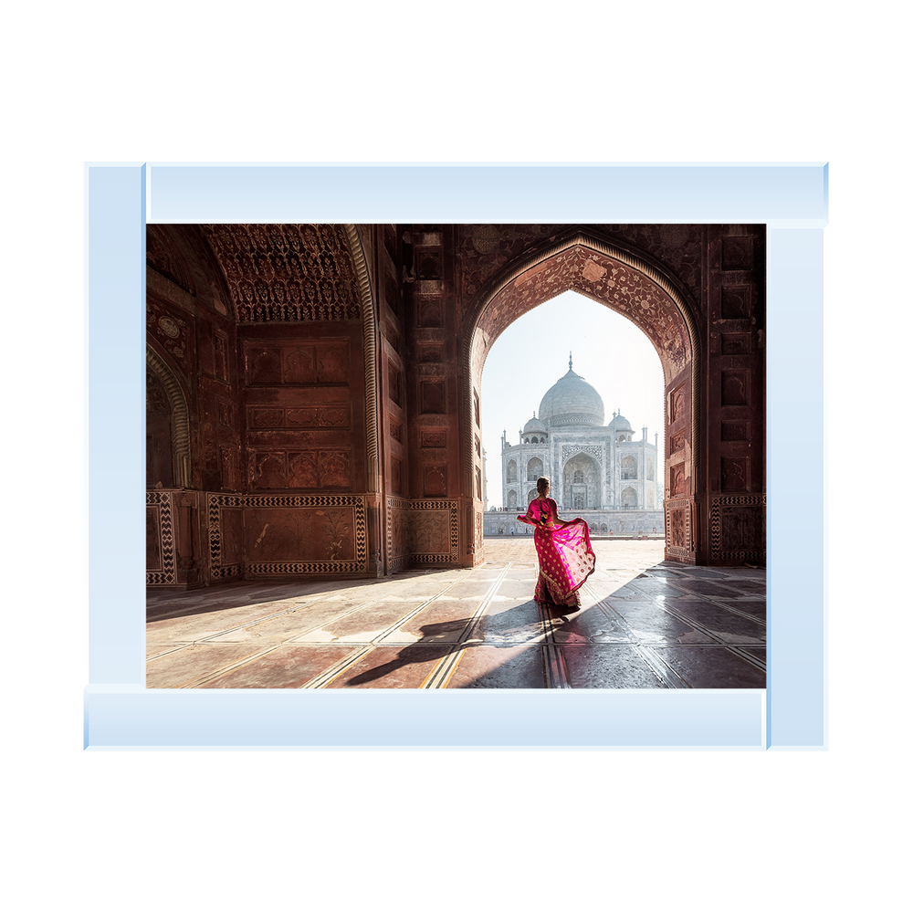 Woman By Taj Mahal Picture by Final Touches